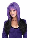Dipped In Darkness Wig - Purple & Black